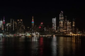 Manhattan SKYLINE at NIGHT New York City