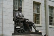 Statue of John Harvard, Boston MA