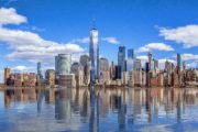 Day Skyline Panorama Manhattan New York City NY